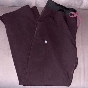 FIGS Espresso Brown Kade Scrub Pants (Size Large)